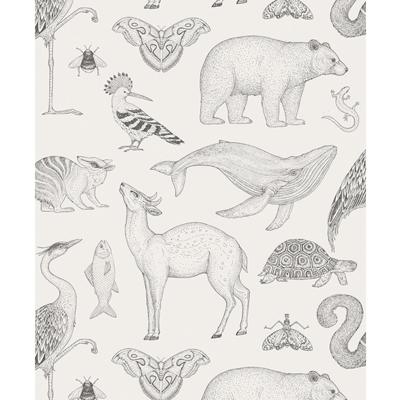 Ferm Living Katie Scott Animals Behang - Off-White Ferm Living Katie Scott Animals Behang - Off-White