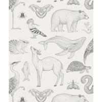 Ferm Living Katie Scott Animals Behang - Off-White - thumbnail