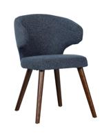 vtwonen Eetkamerstoel 'Cape' kleur Blauw Gemeleerd - thumbnail
