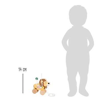 Small Foot houten trekfiguur met motoriekspiraal safari