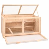 Hamsterkooi 89,5x45x45 cm massief vurenhout - thumbnail