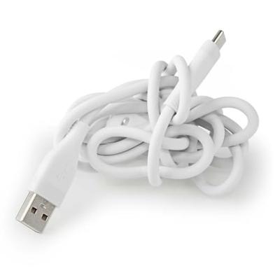 Nedis USB-Kabel | USB 2.0 | USB-A Male | USB-C Male | 15 W | 480 Mbps | Vernikkeld | 1.50 m | Rond | Silicone | Wit | Doos - CCGB60800WT15 Nedis USB-Kabel | USB 2.0 | USB-A Male | USB-C Male | 15 W | 480 Mbps | Vernikkeld | 1.50 m | Rond | Silicone | Wit | Doos - CCGB60800WT15