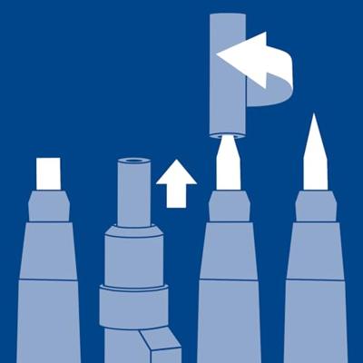 Vulpotlood staedtler mars technico met slijper 2mm | 5 stuks