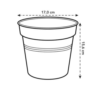 Elho Green Basics Kweekpot Zwart Ø17cm