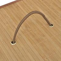 VidaXL Wasmand rechthoekig bamboe natuurlijk - thumbnail