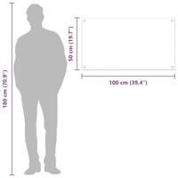 VidaXL Keuken spatscherm geel 100 x 50 cm gehard glas - thumbnail