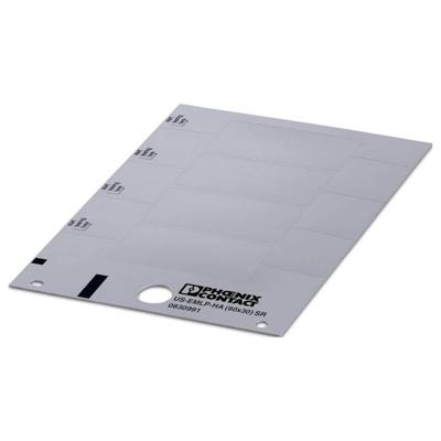 Phoenix Contact 0830991 US-EMLP-HA (60X30) SR Opschriftlabel Montagemethode: Plakken Aantal markeringen: 4 10 stuk(s)