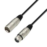Adam Hall K3MMF0300 XLR Verbindingskabel [1x XLR-bus - 1x XLR-stekker] 3.00 m Zwart - thumbnail