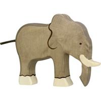 Holztiger houten olifant - thumbnail