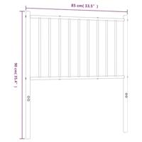 Hoofdbord metaal wit 80 cm - thumbnail