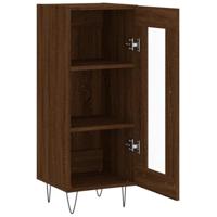 Dressoir 34,5x34x90 cm bewerkt hout bruin eikenkleur - thumbnail