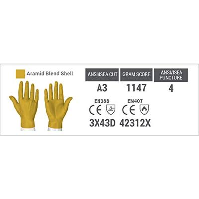 HexArmor Helix 2082 6061410 Aramidevezel, Polyamide Snijbeschermingshandschoen Maat (handschoen): 10 EN 397 1 paar