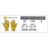 HexArmor Helix 2082 6061410 Aramidevezel, Polyamide Snijbeschermingshandschoen Maat (handschoen): 10 EN 397 1 paar - thumbnail