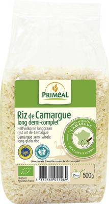 Primeal Halfvolkoren langgraan rijst camargue bio 500 Gram
