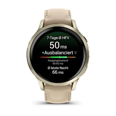 Garmin Venu 4 3,05 cm (1.2") AMOLED 41 mm Digitaal 390 x 390 Pixels Touchscreen Goud Wifi GPS