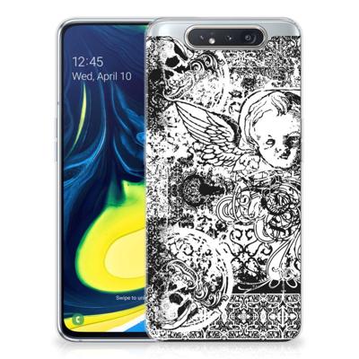 Silicone Back Case Samsung Galaxy A80 Skulls Angel Silicone Back Case Samsung Galaxy A80 Skulls Angel