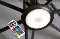 Parasolverlichting LED veelkleurig zwart zonwering Platinum - Platinum - thumbnail