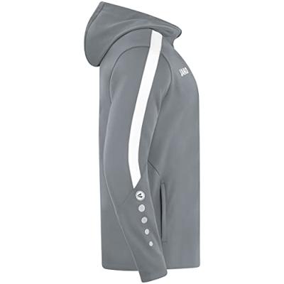 JAKO 6823D Jas Met Kap Power Dames - Steengrijs - 36