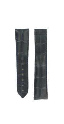 Horlogeband Omega 43113425103001 / 98000408 / De Ville Krokodillenleer Blauw 21mm Horlogeband Omega 43113425103001 / 98000408 / De Ville Krokodillenleer Blauw 21mm