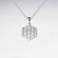 Zilveren Hanger Filigraan Bloem - thumbnail