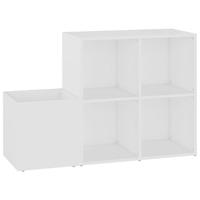 VidaXL Opbergkast 105x35,5x70 cm bewerkt hout wit - thumbnail