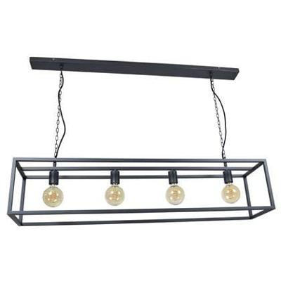 Urban Interiors HanglampFrame 4-lichts zwart - 13022