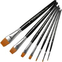 Creativ Company Gold line penselen plat, 7st. - thumbnail