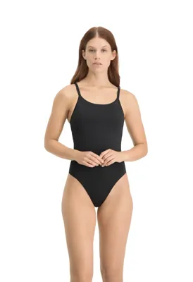 Naadloze body dames - Spaghetti bandjes - Zwarte bodysuit die niet doorschijnt