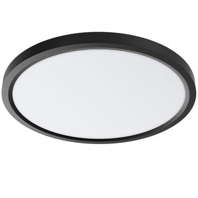 LED Plafondlamp - Brinton Jin - 45W 5280lm - 840 Natuurlijk Wit 4000K - Ø500 mm - Opbouw - Rond - Zwart