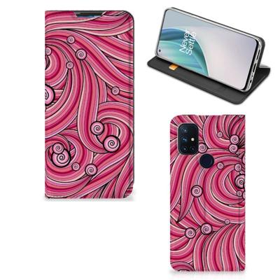 OnePlus Nord N10 5G | Bookcase | Swirl Pink