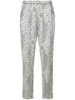 Fleur Du Mal leopard print pyjama bottoms - White - thumbnail