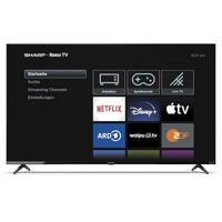 SHARP 55GJ4225E - 55 inch televisie (139 cm) 4K Ultra HD Roku TV - Gaming & Streaming LED Smart TV zonder frame (HDR10, HDMI 2.1, AV1-Codec, Receiver, WLAN) - Netflix, Prime, YouTube, Disney+ - thumbnail