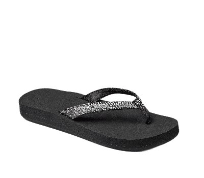 REEF Star Cushion Sassy Slipper Dames Black/Silver 11