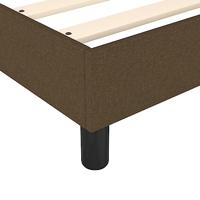 Bedframe zonder matras stof donkerbruin 200x200 cm - thumbnail