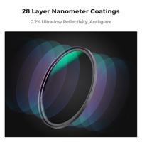 K&F Concept magnetische ND1000 filter Nano X 82mm grijsfilter voor langsluiterfotografie - thumbnail