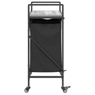 VidaXL Wasmand 2 vakken met planken grijs sonoma eiken VidaXL Wasmand 2 vakken met planken grijs sonoma eiken