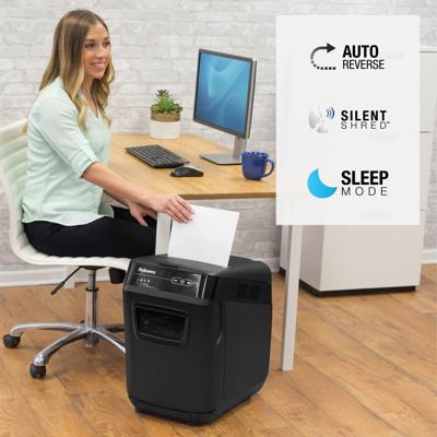 Fellowes AutoMax 150C papiervernietiger Kruisversnippering 23 cm Zwart, Grijs Fellowes AutoMax 150C papiervernietiger Kruisversnippering 23 cm Zwart, Grijs
