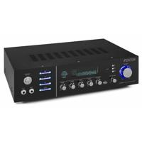 Fenton AV320BT surround hifi-versterker, PA versterker home theater karaoke, power: 2 x 100 watt RMS (8 ohm), impedantie: 4/8 ohm, Bluetooth, USB, digitale display, echo/bass/treble, zwart - thumbnail
