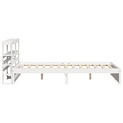Bedframe met hoofdeinde zonder matras 160x200 cm wit