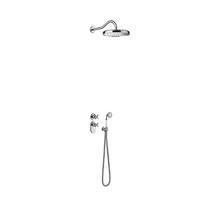 Regendoucheset Tres Clasic Thermostatische Inbouw 2-Wegs Chroom - thumbnail
