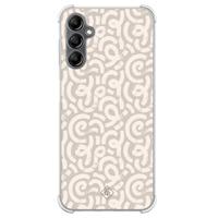 Samsung Galaxy A14 shockproof hoesje - Ivory abstraction - thumbnail