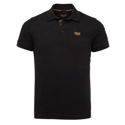 Pme Legend Short Sleeve Polo Cotton Elastan P Poloshirts 999 - Black