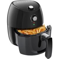 Zwarte Heteluchtfriteuse Airfryer 3.5L met Timer - 1500W - thumbnail
