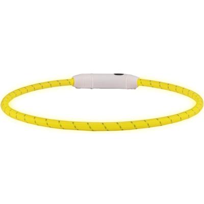 Halsband Visio Light Nylon Geel 33 tot 63 cm lengte x 8 mm breedte Flamingo Geel
