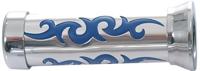 ONE rubber handvat "tribal pr. retaining loop "triba chrome blue - thumbnail