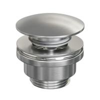 Klikwaste Brauer Afvoerplug Messing Binnenwerk 5/4 Geborsteld Nikkel Brauer - thumbnail