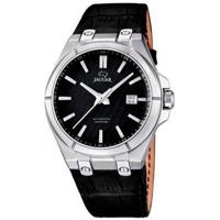 Horlogeband Jaguar J670 / J667-3 / J667-4 / J666-4 / J666-5 / J666-7 / J667 Leder Zwart 28mm - thumbnail