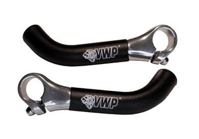 VWP gebogen bar ends - 15cm - zwart