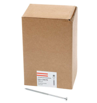 Spaanpl.schr.vz pk tx25 5.0X120/70 dd