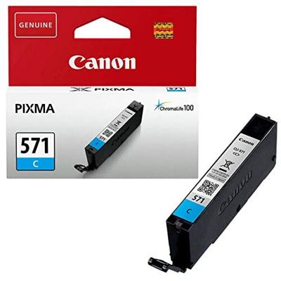 Canon inktcartridge CLI-571C, 173 foto&apos;s, OEM 0386C00, cyaan - thumbnail